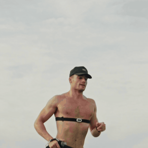 Ironman athlete Jordan M. training