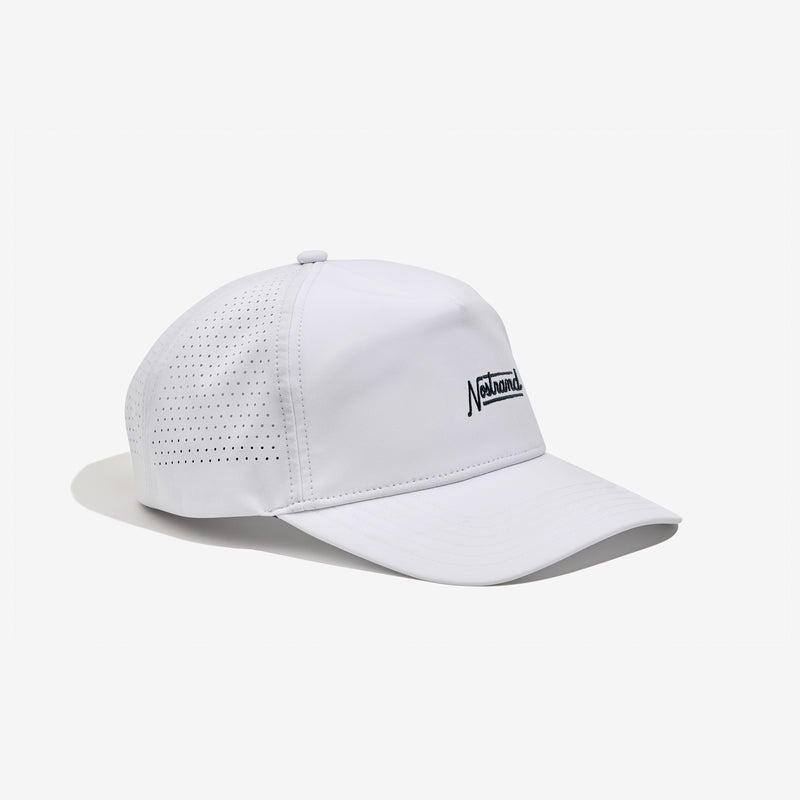 Nostrand Tech Hat White 5 Panel Snapback