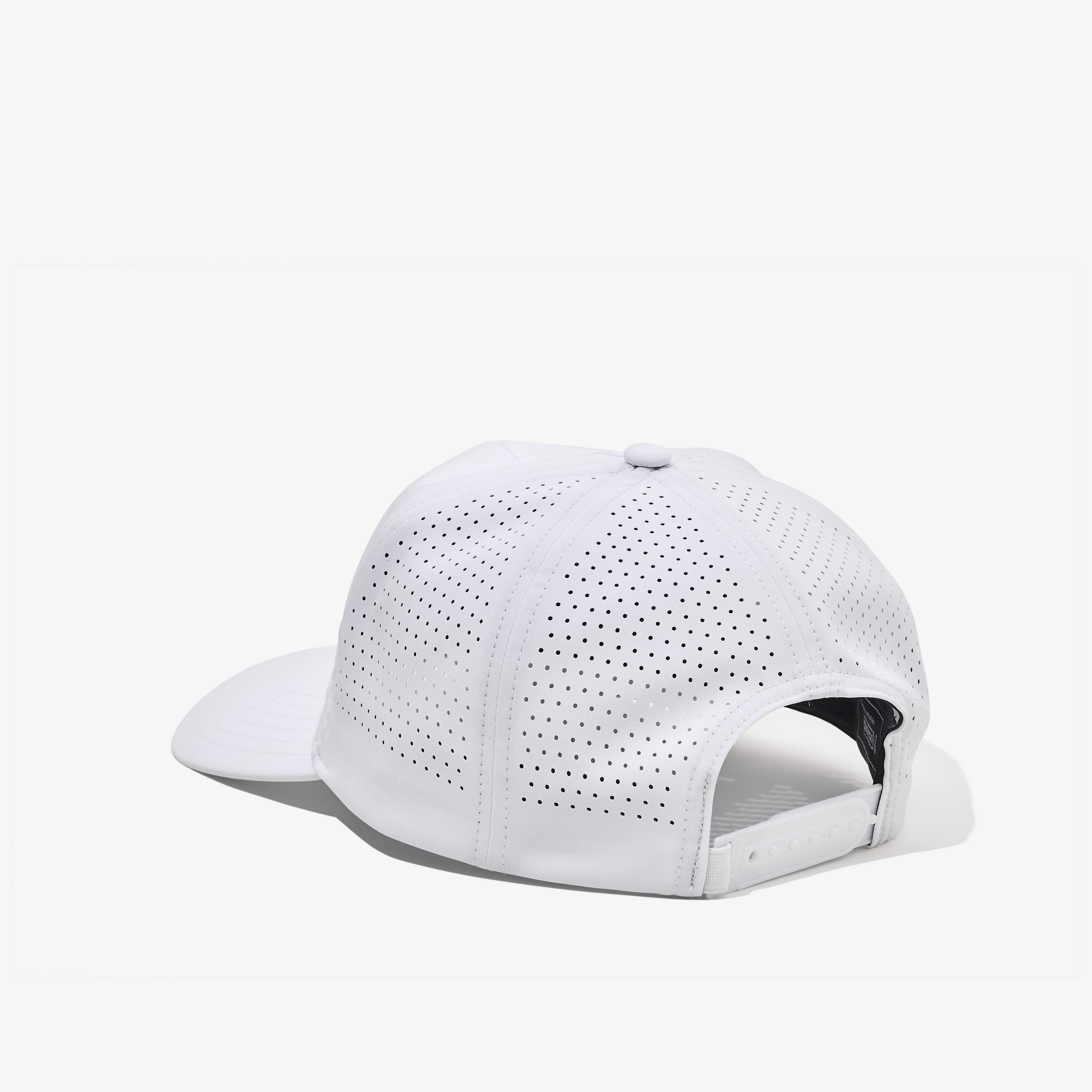 Nostrand Tech Hat White 5 Panel Snapback