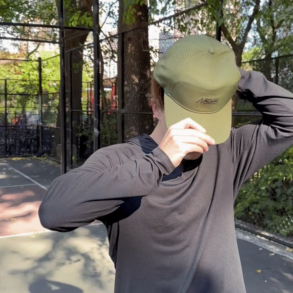 Daily Tech Hat 3 Olive Green - Nostrand Sports - Performance Workout Hat